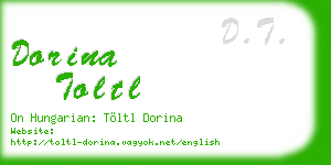 dorina toltl business card
